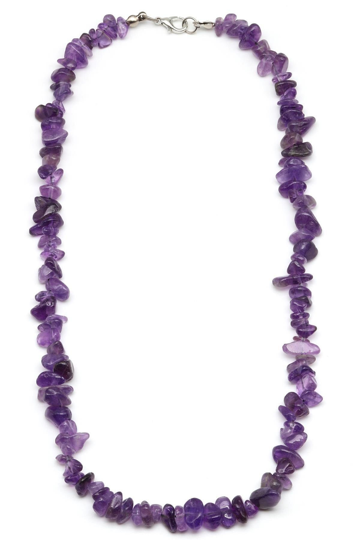 Nisan Edelstein, Amethyst Splitterstein Halskette – Naturstein Schmuck