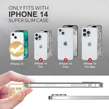 Nalia Smartphone-Hülle Apple iPhone 14, Klare Silikon Hülle / Extrem Transparent / Durchsichtig / Anti-Gelb