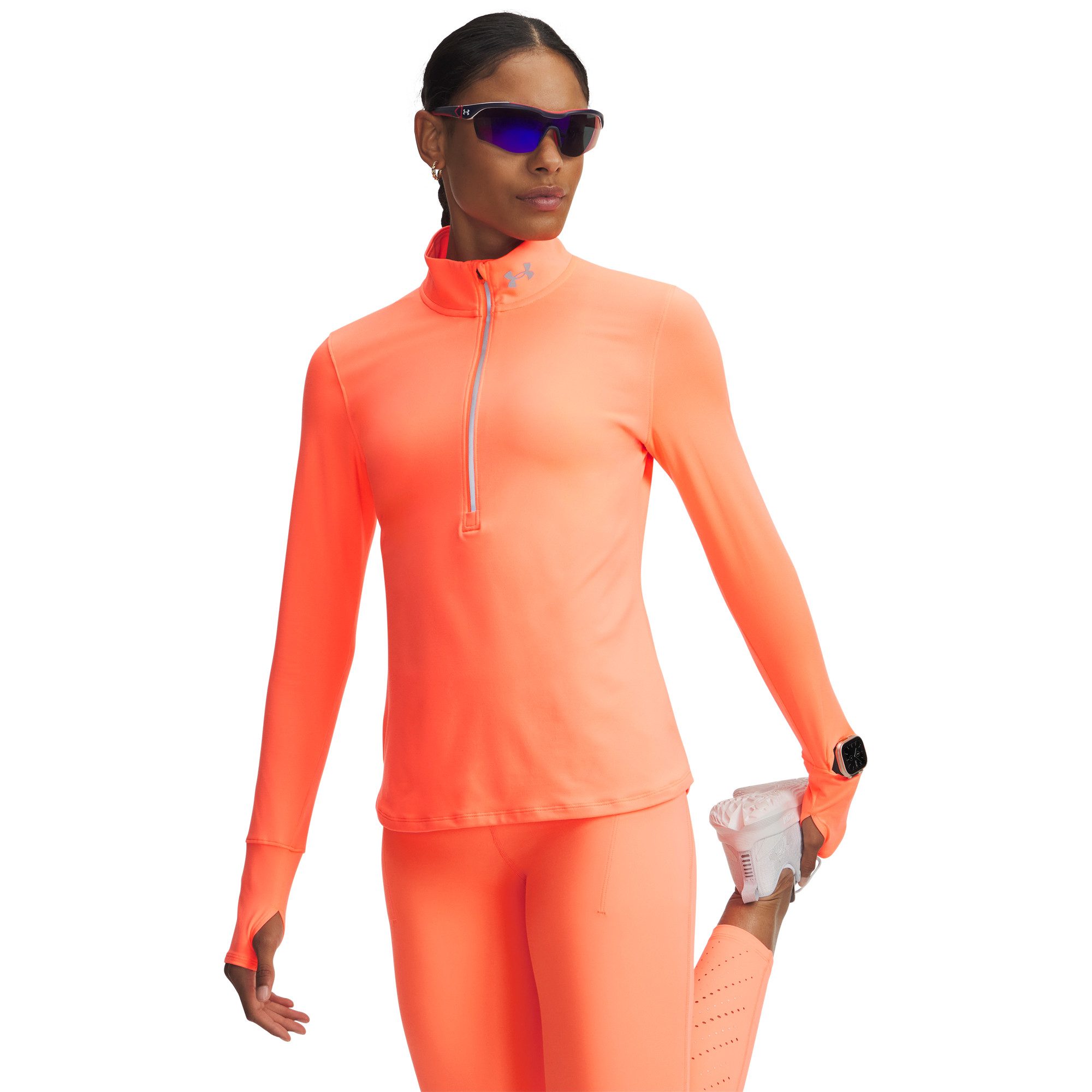 Under Armour® Langarmshirt Under Armour Damen Langarmshirt Qualifier Run ½ Zip 1379349