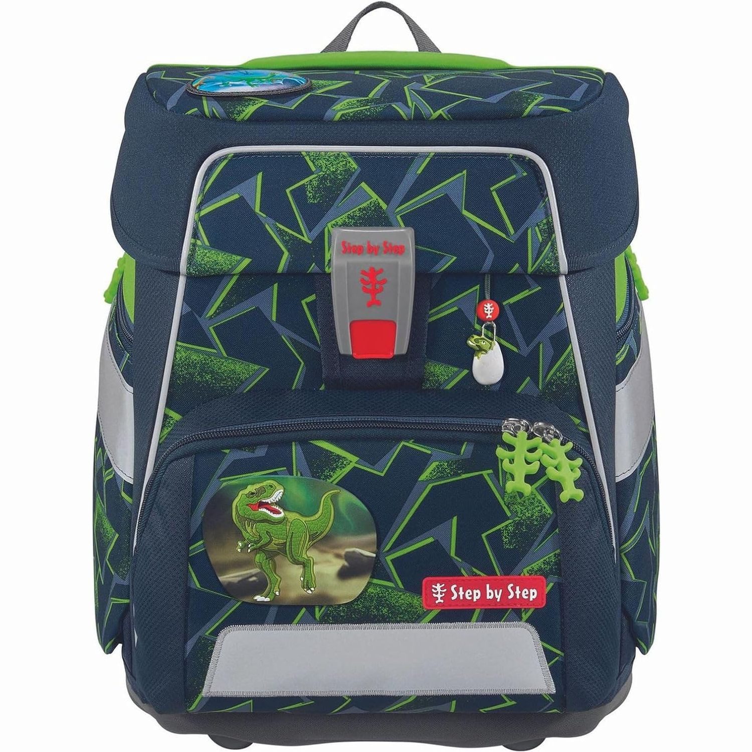 Step by Step Schulranzen SPACE Schulranzen-Set Wild T-Rex Taro 5-teilig