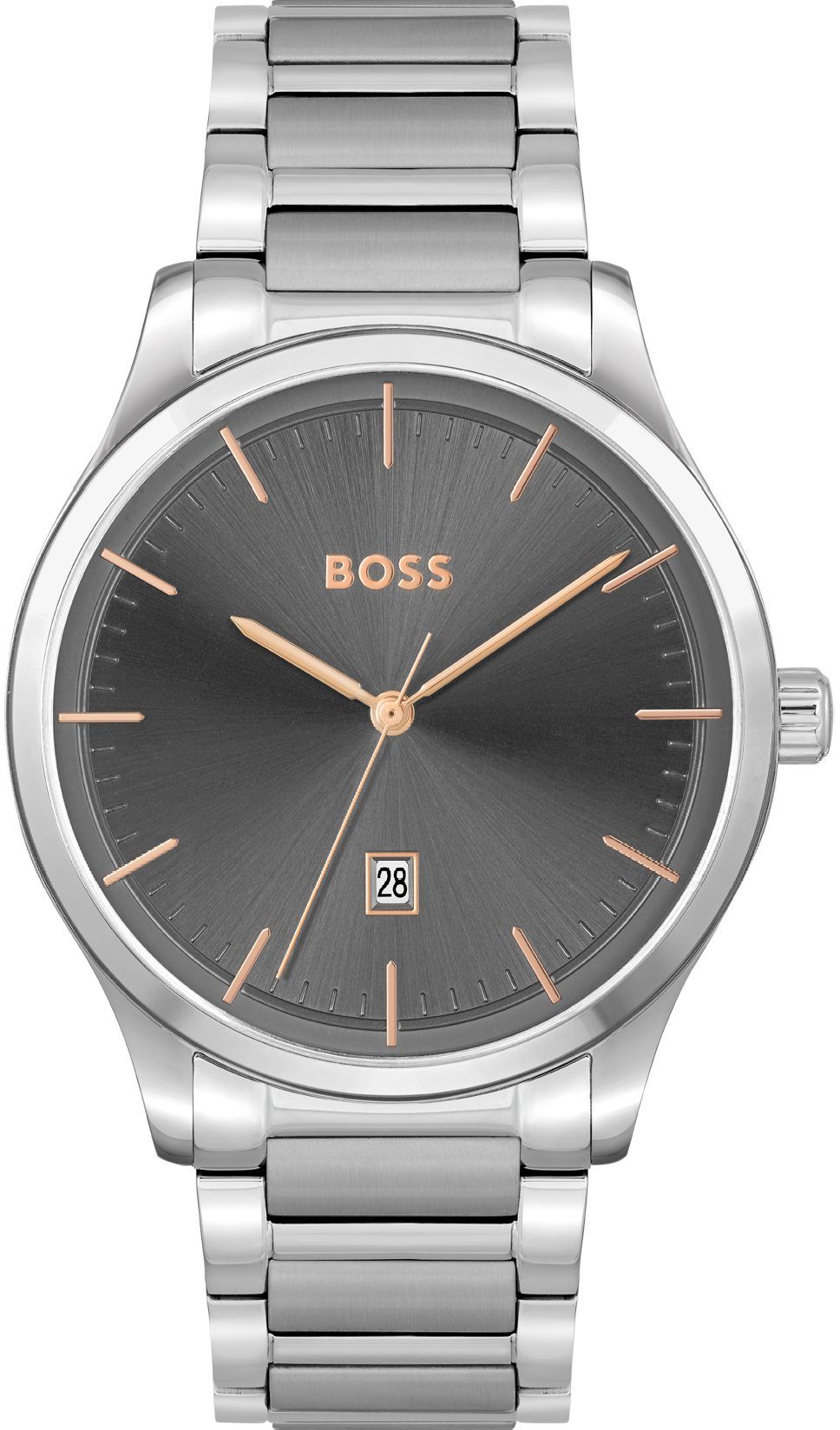 BOSS Quarzuhr REASON, 1513979, Herrenuhr, Armbanduhr, Datum, analog