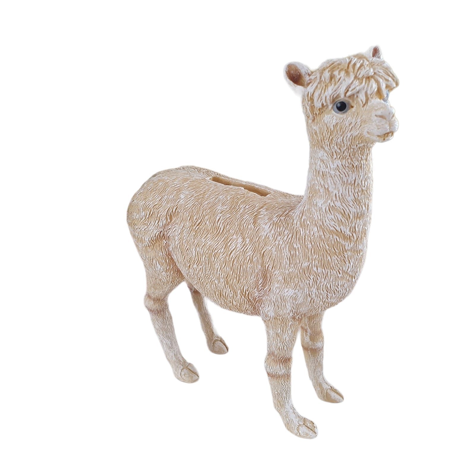 Aspinaworld Spardose Deko Spardose Lama Figur 20 cm