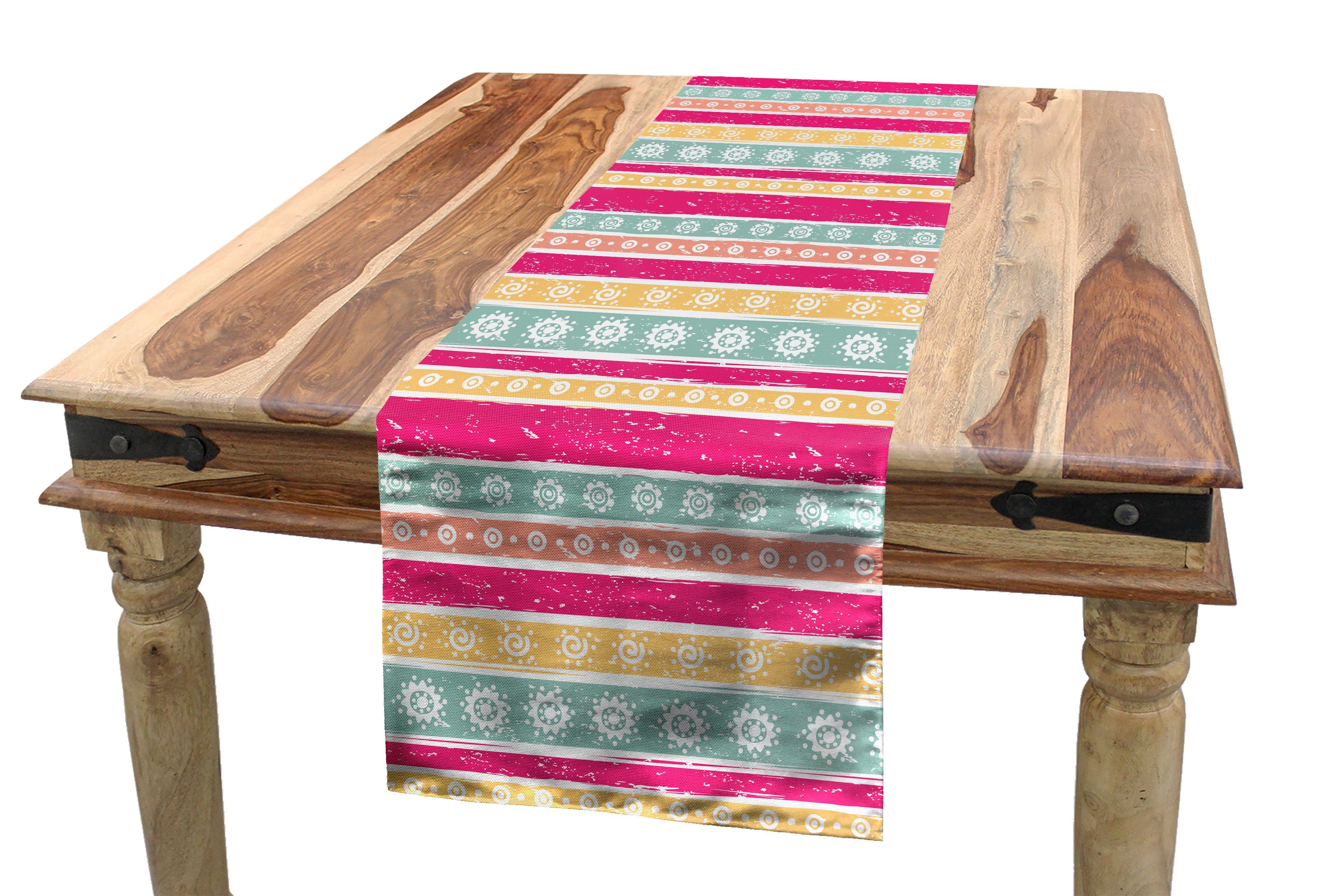Tischläufer, Rechteckiger Tischläufer Abakuhaus Horizontal Küche Dekorativer Drucken Elements Mexican Esszimmer