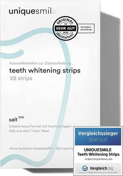 Uniquesmile White Stripes Zahnaufhellung, Zahnaufhellung Streifen, Whitestrips, Bleaching Weiße Zähne