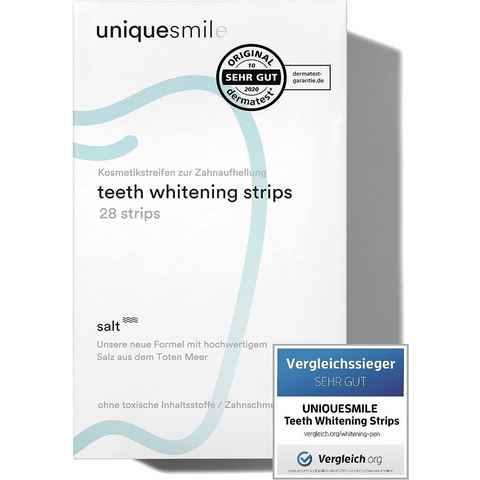 Uniquesmile White Stripes Zahnaufhellung, Zahnaufhellung Streifen, Whitestrips, Bleaching Weiße Zähne