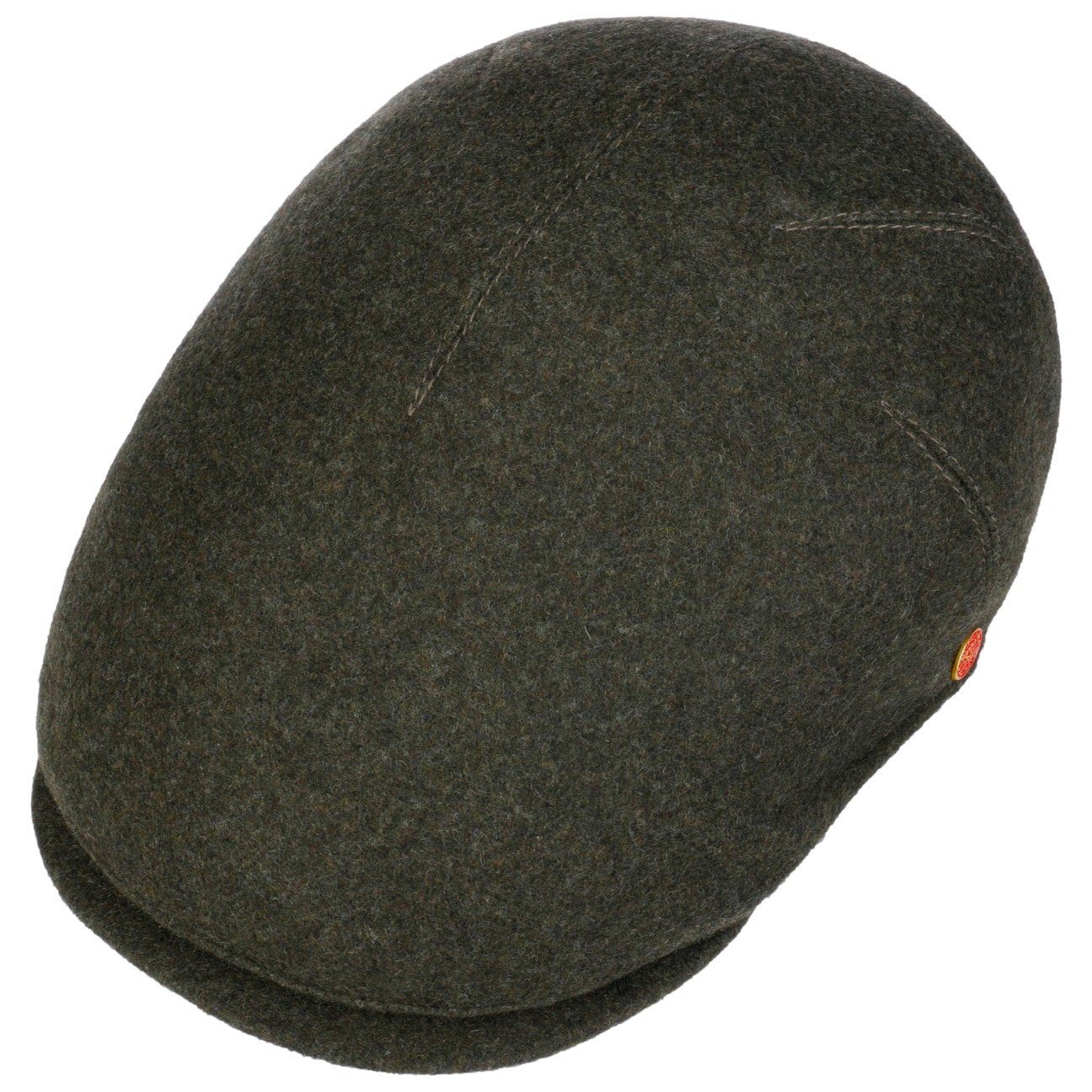 Mayser Flat Cap (1-St) oliv EU the mit Made in Schirmmütze Schirm