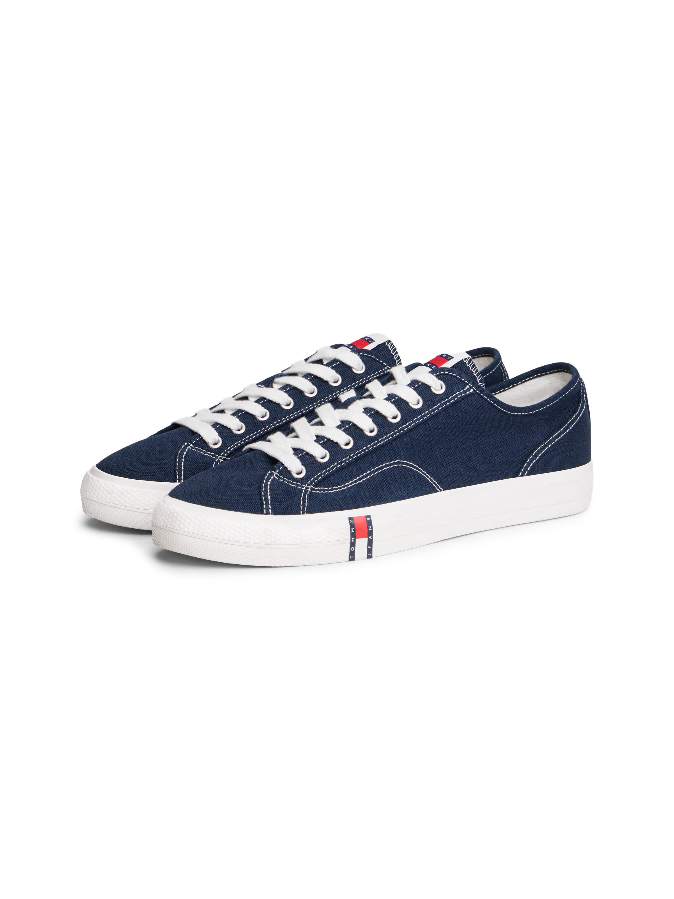 Tommy Jeans ARCHIVE VULC Y2K Sneaker Freizeitschuh, Halbschuh, Schnürschuh mit Logoflagge im Plateau