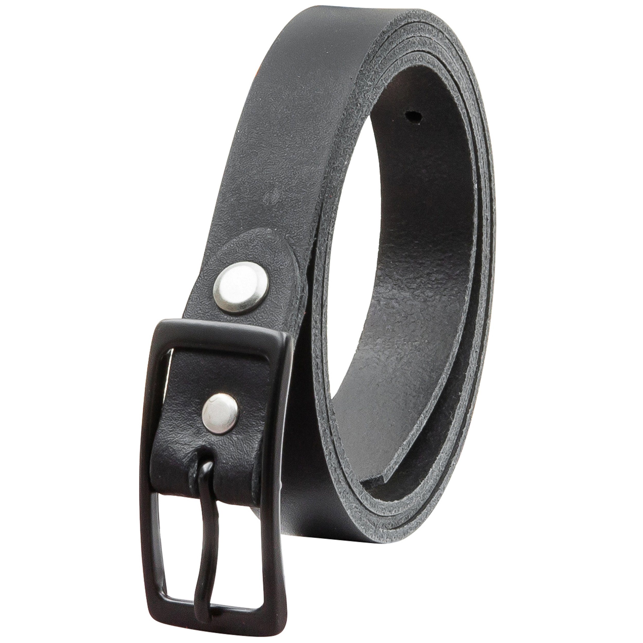 COLOGNEBELT Ledergürtel OM13-SL-Schwarz MADE IN GERMANY, Schwarz Kürzbar, 1 günstig online kaufen
