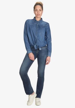 Le Temps Des Cerises Klassische Bluse FELIXA in tollem Jeans-Look