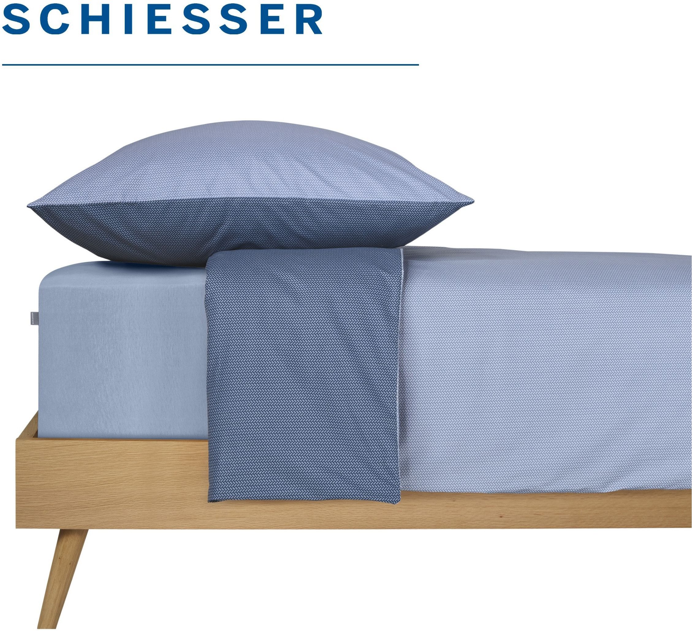 Schiesser Spannbettlaken Jessi aus 100% Baumwolle, Jersey, Gummizug: rundum, (1 Stück), für Matratzen bis zu 22 cm Höhe, OEKO-TEX® MADE IN GREEN – Bild 4 von 5