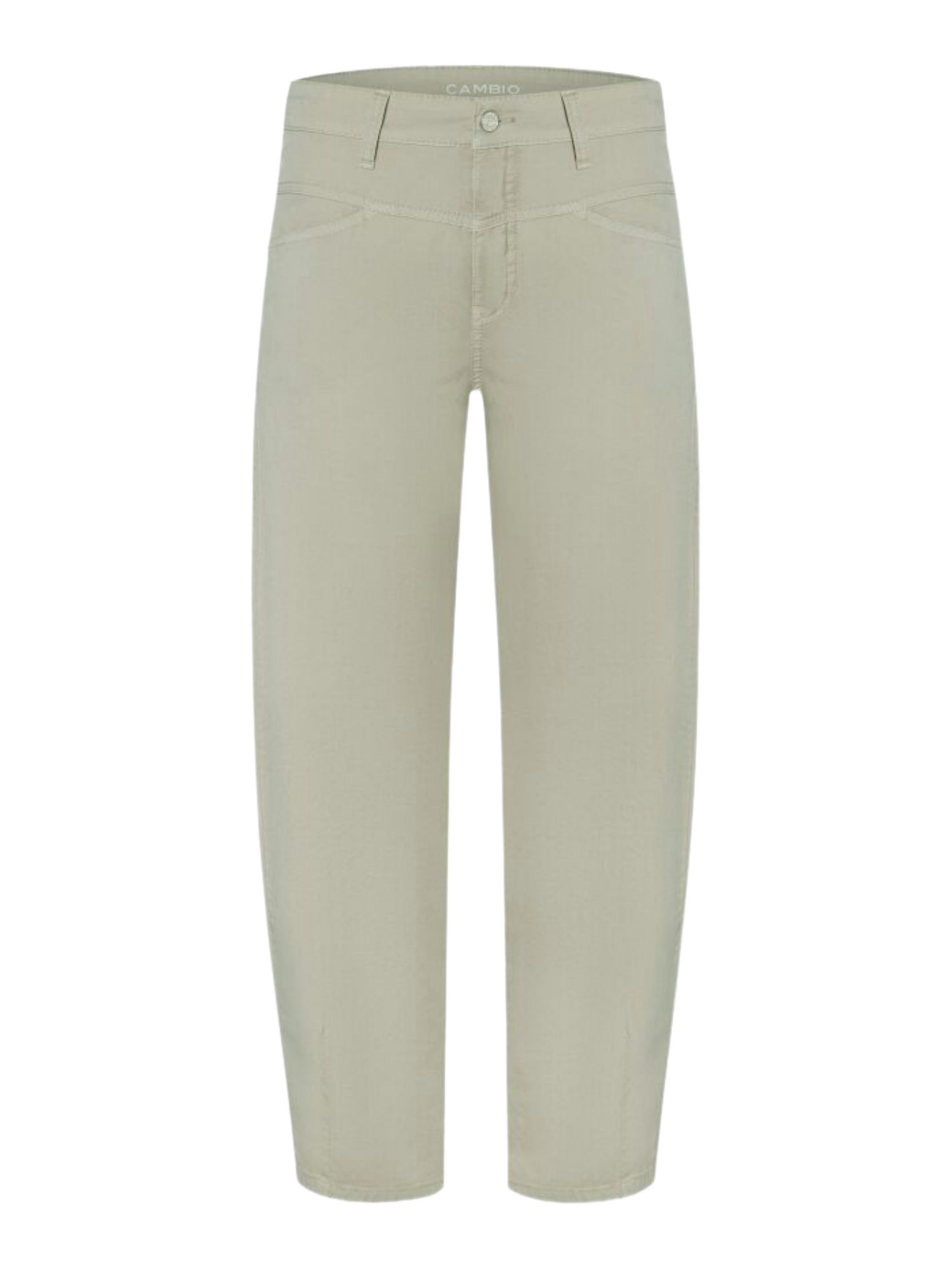 Cambio Stoffhose natur,Casual,Baumwolle,Unifarben,Slim Fit,Hoch