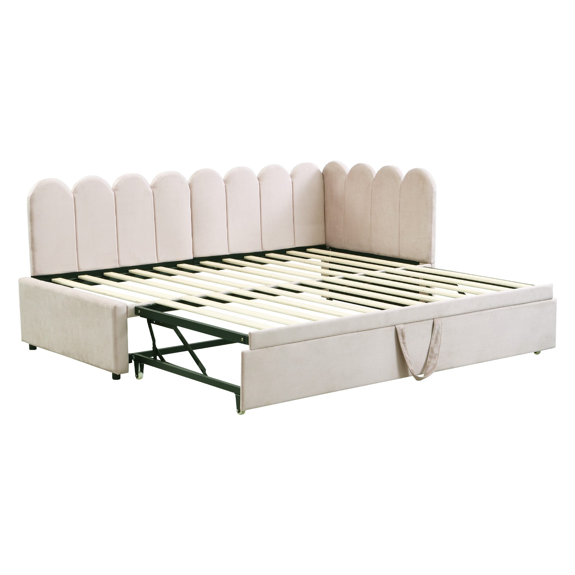 OKWISH Schlafsofa Multifunktionales L-förmiges Polsterbett Kinderbett, günstig online kaufen