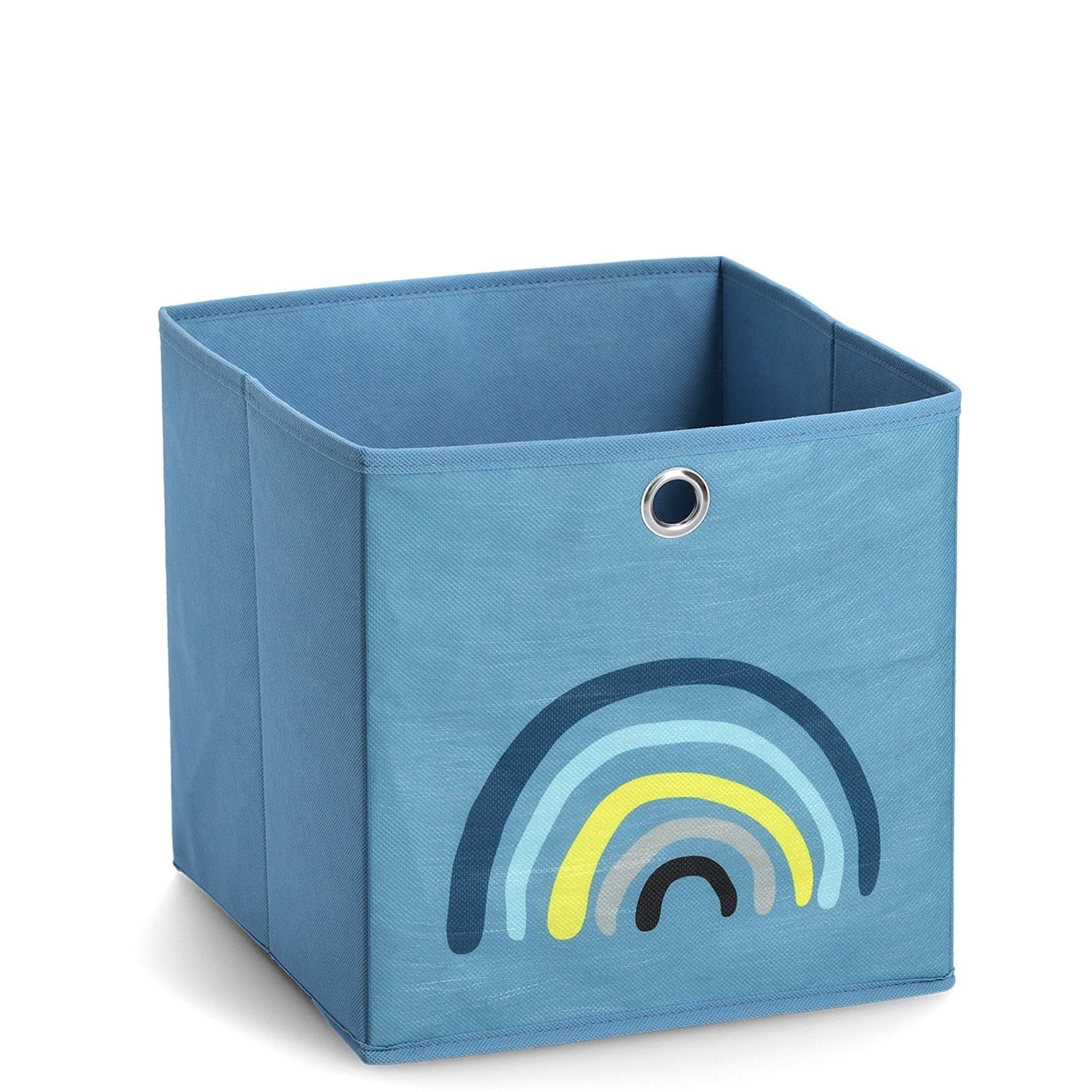 Zeller Present Aufbewahrungsbox Aufbewahrungsbox Vlies Blue Rainbow (Stück, 1 St), Kinderzimmerzubehör Ordnungsbox