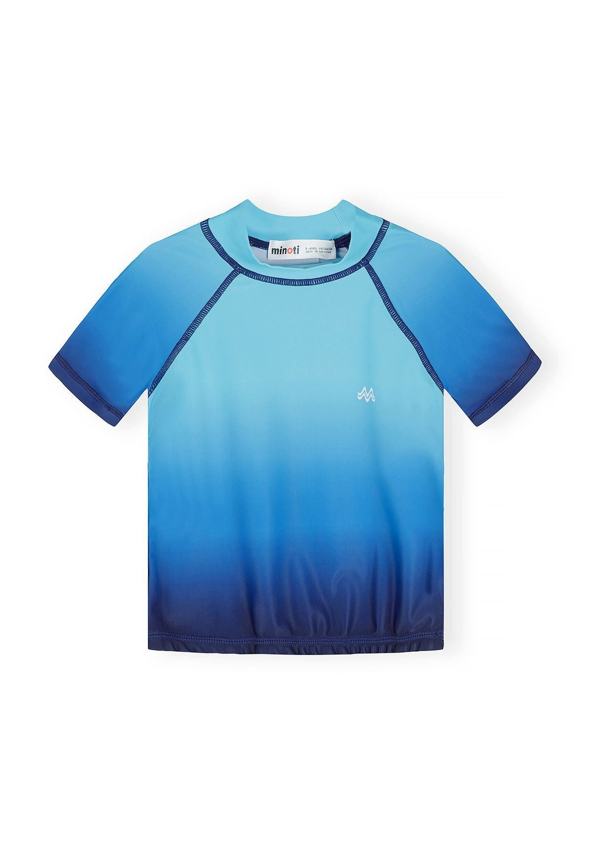 MINOTI Strandshirt für Jungen im 2er-Pack (Packung, 2-tlg) Farbverlauf und Surf-Aufdruck – Bild 2 von 5