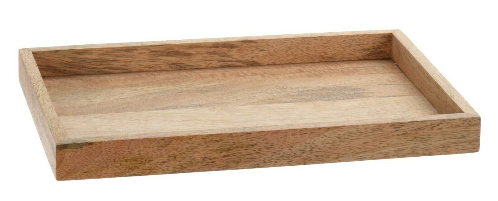 Tablett Holztablett Tischdeko Landhaus Dekotablett Mango Holz 33x22 cm, Mangoholz, (1-tlg). € 13,00