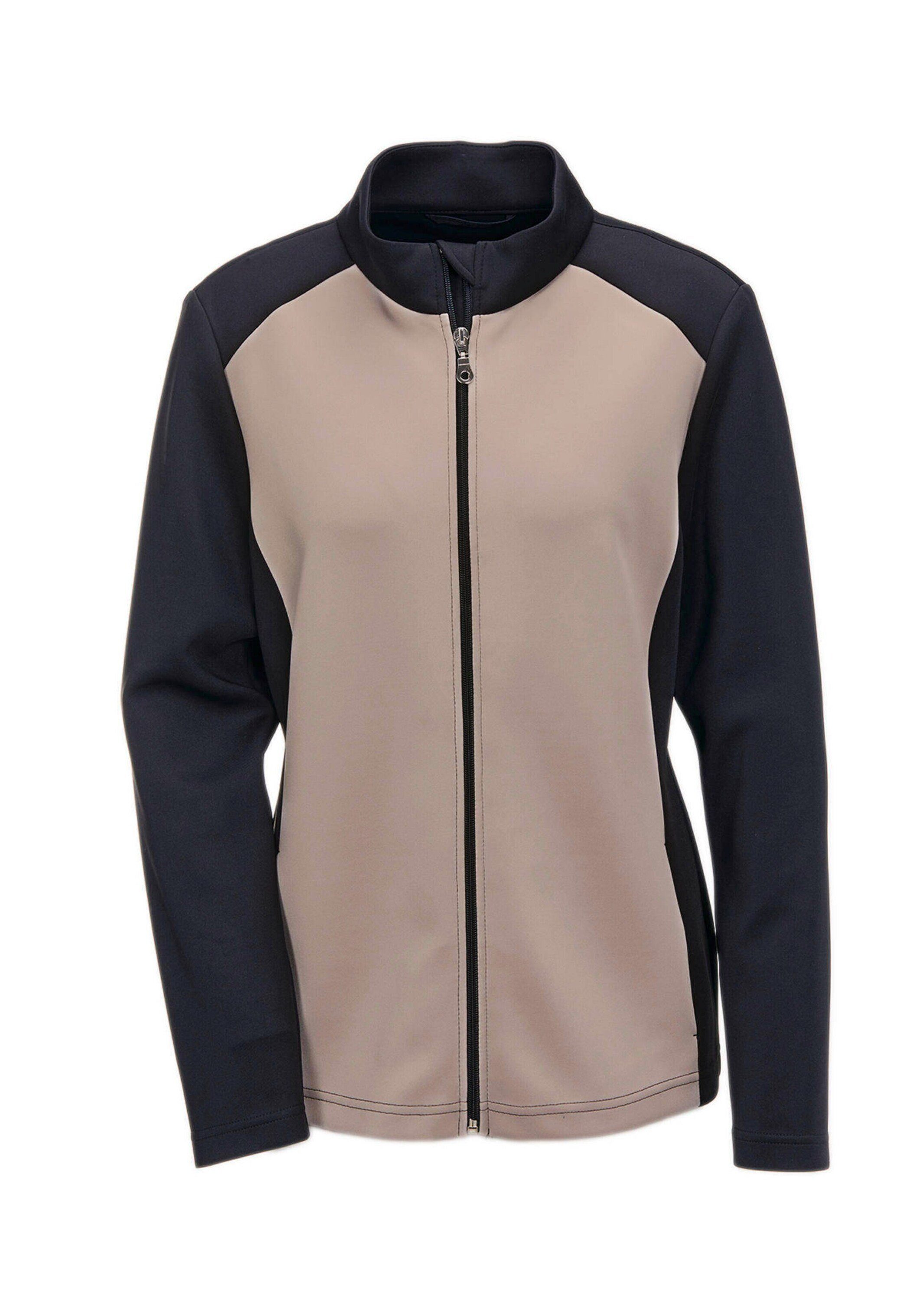 Shirtjacke Leichte Freizeitjacke mit Stehkragen und Reißverschluss
