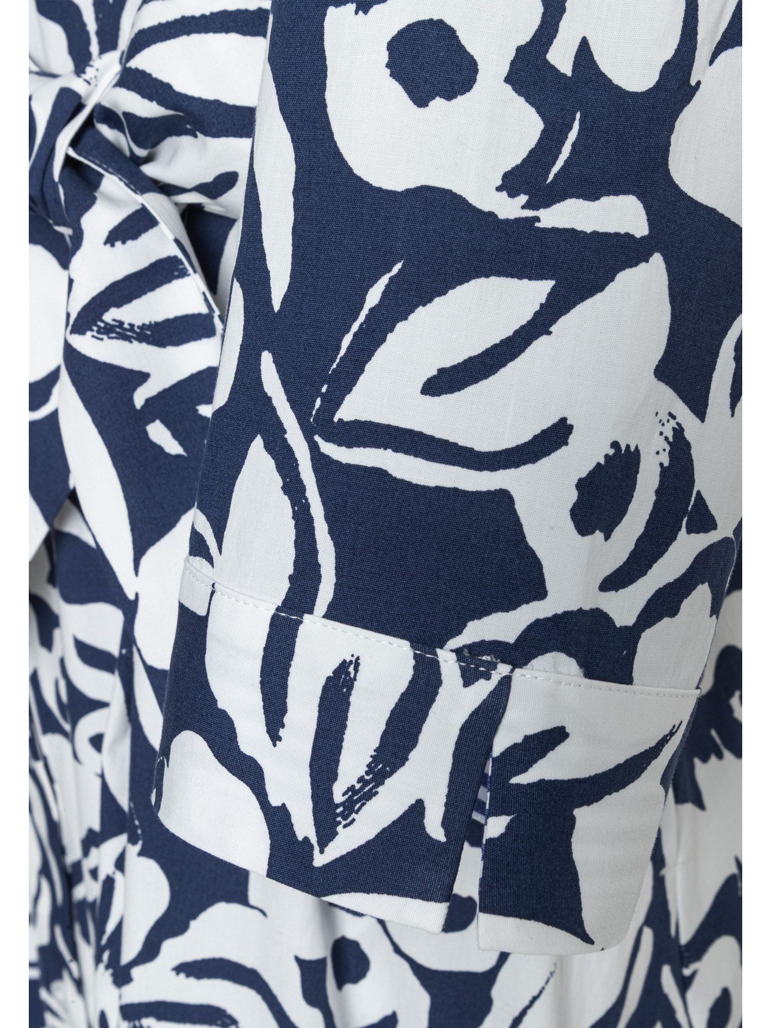 MORE&MORE Blusenkleid sommerliches 3/4 Arm-Kleid, Flowerprint