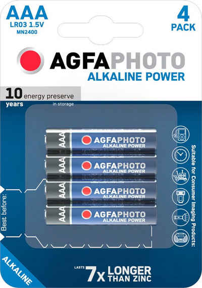 AgfaPhoto »4er Pack Platinum« Batterie, LR03 (1,5 V, 4 St)