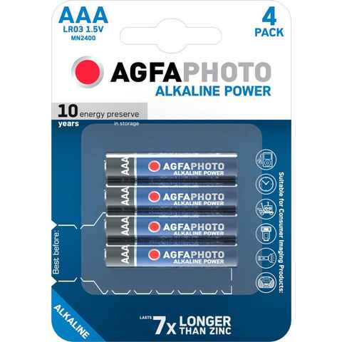 AgfaPhoto 4er Pack Platinum Batterie, LR03 (1,5 V, 4 St)
