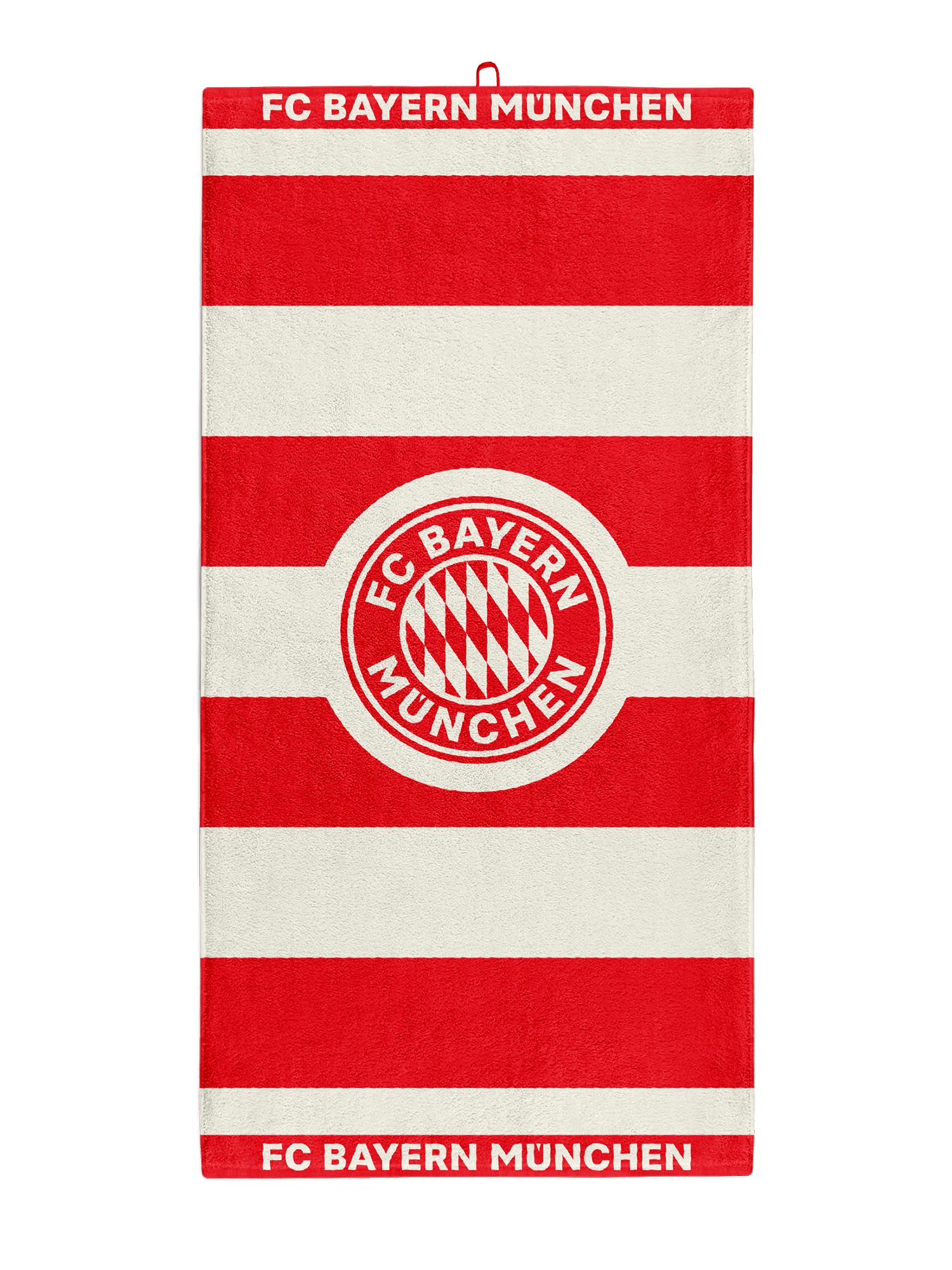 FC Bayern München Badetuch FC Bayern München I Badetuch I Rot/Weiß, Baumwol günstig online kaufen