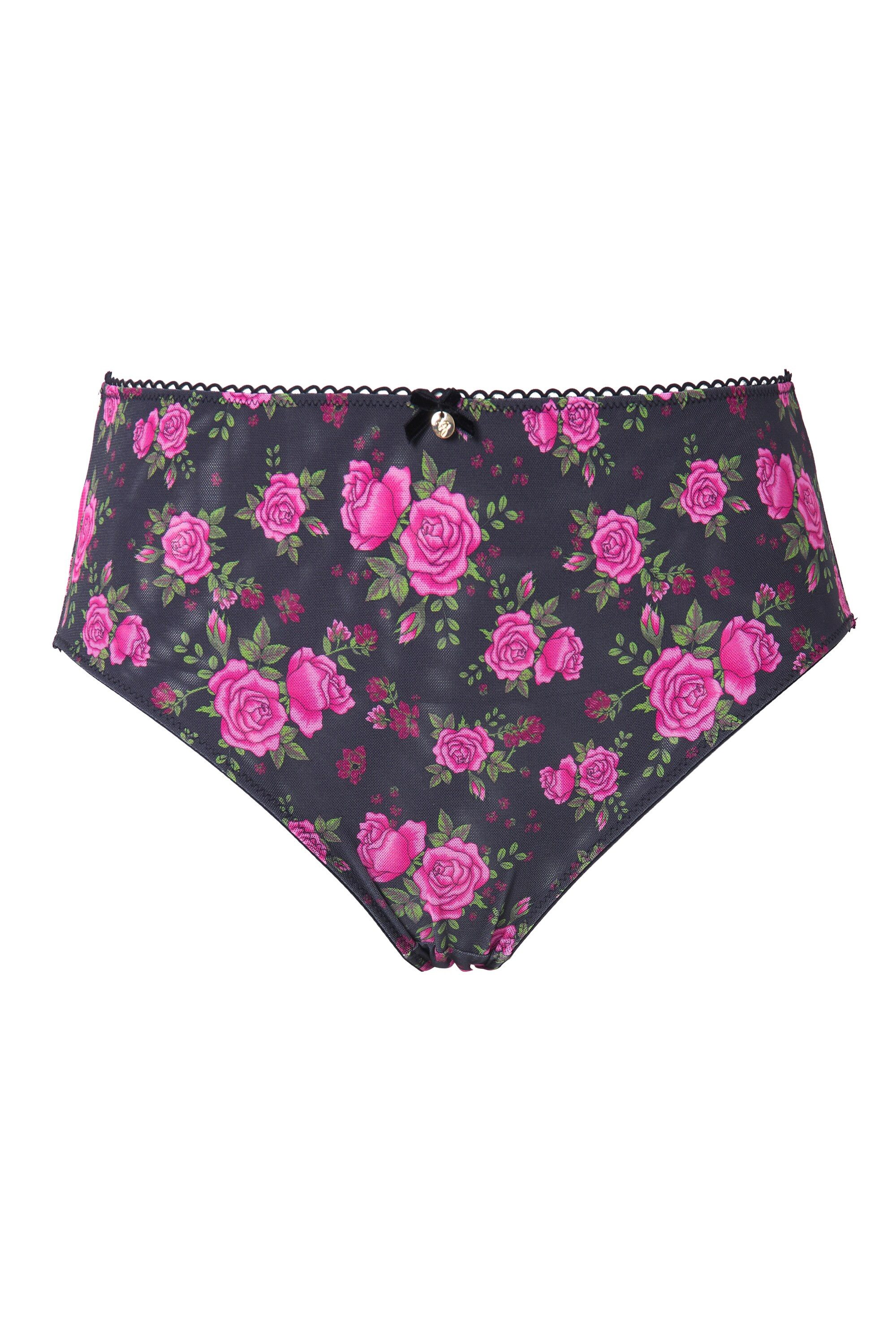 Ulla Popken Slip TruYou Midislip Mesh Rosenmuster