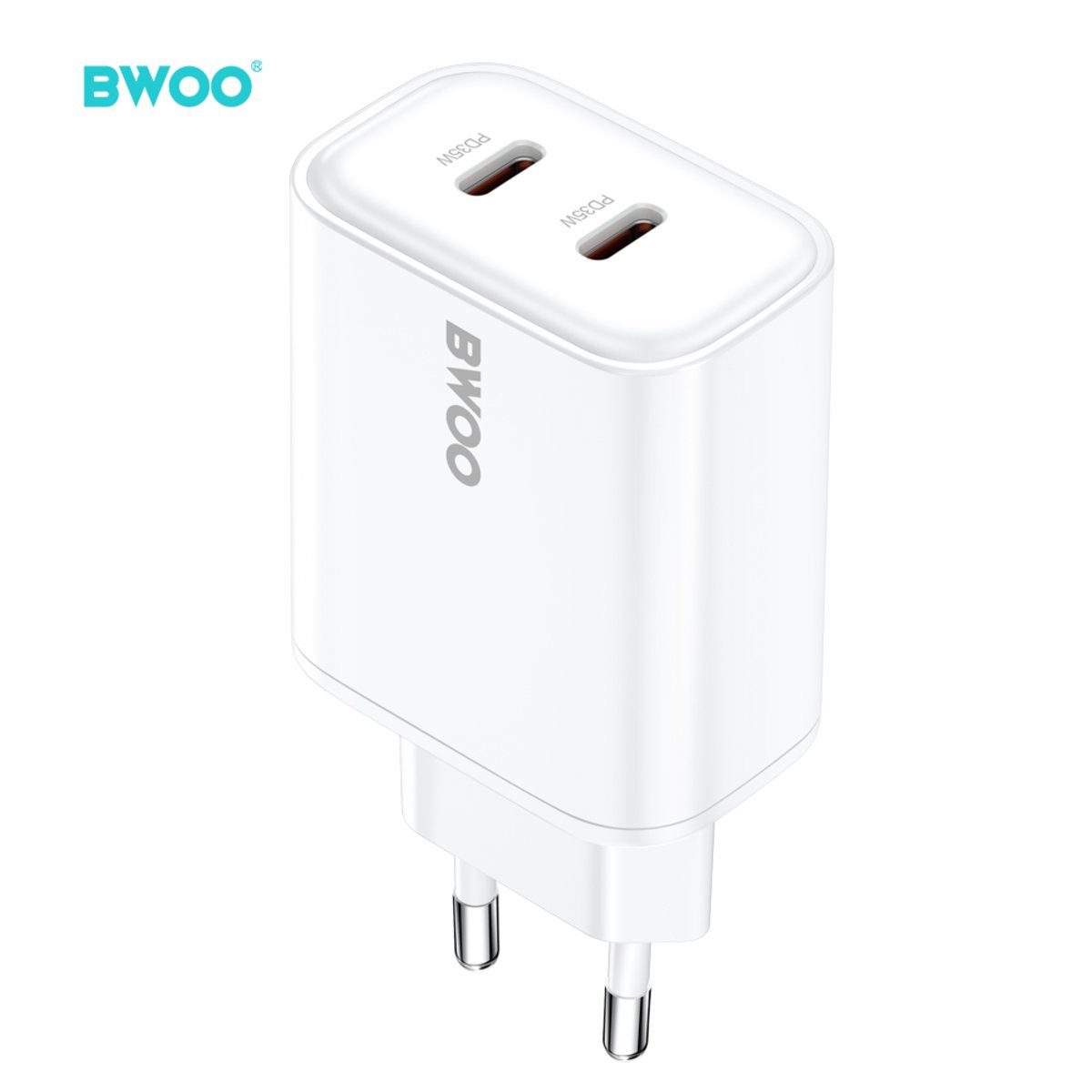Wisam BWOO CDA206 PD 35W Wandladegerät 1x USB-C-Anschluss weiß Smartphone-Ladegerät