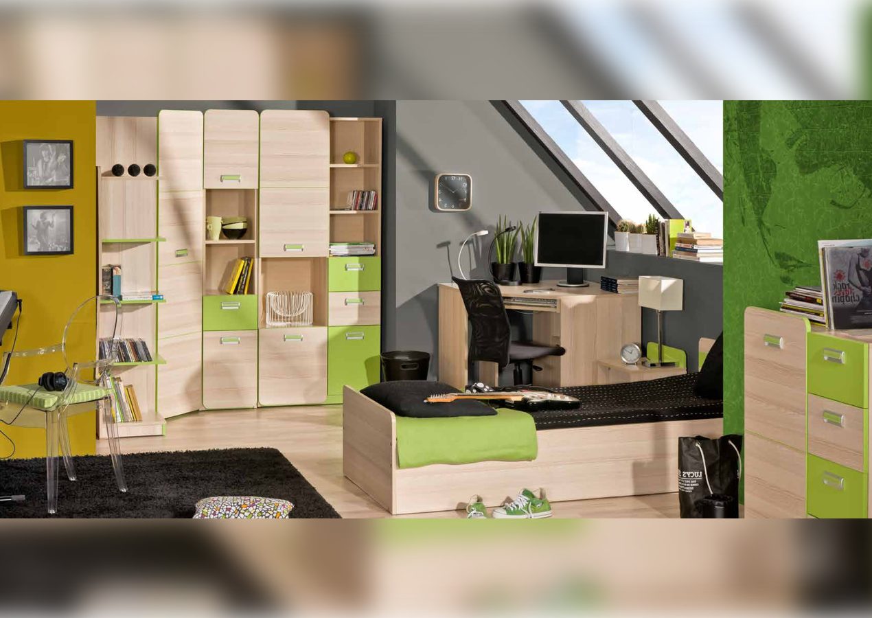 Xlmoebel Jugendzimmer-Set Komplett Jugendzimmer in Weiß mit Schrank und Schreibtisch, (6-tlg., Jugendzimmer), Hergestellt in Europa