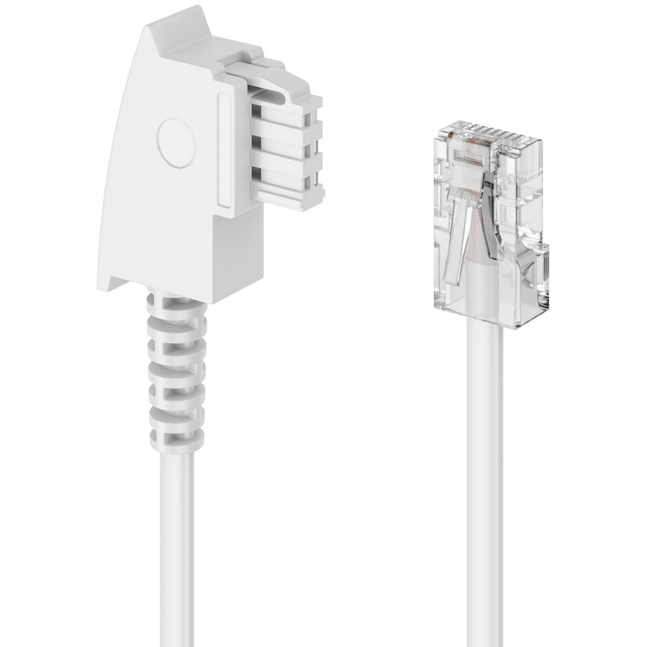 deleyCON »deleyCON 6m TAE Anschlusskabel Routerkabel TAE-F auf RJ45 Stecker  DSL Weiß« LAN-Kabel online kaufen | OTTO