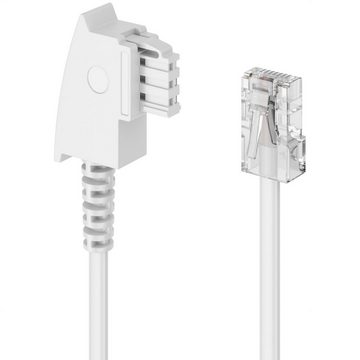 deleyCON deleyCON 6m TAE Anschlusskabel Routerkabel TAE-F auf RJ45 Stecker DSL LAN-Kabel
