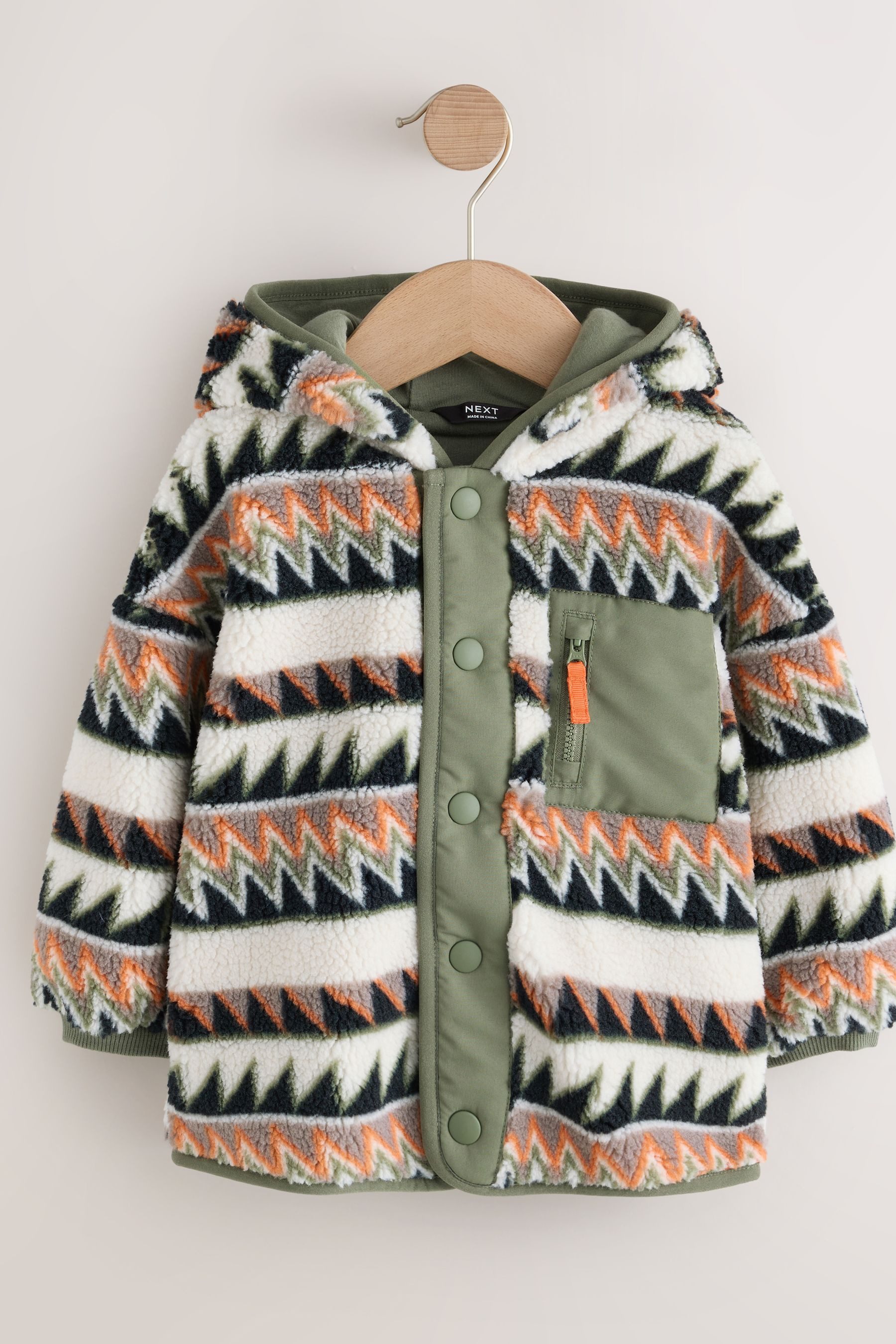Next Fleecejacke Fleece mit durchgehendem Print (1-St) – Bild 5 von 5