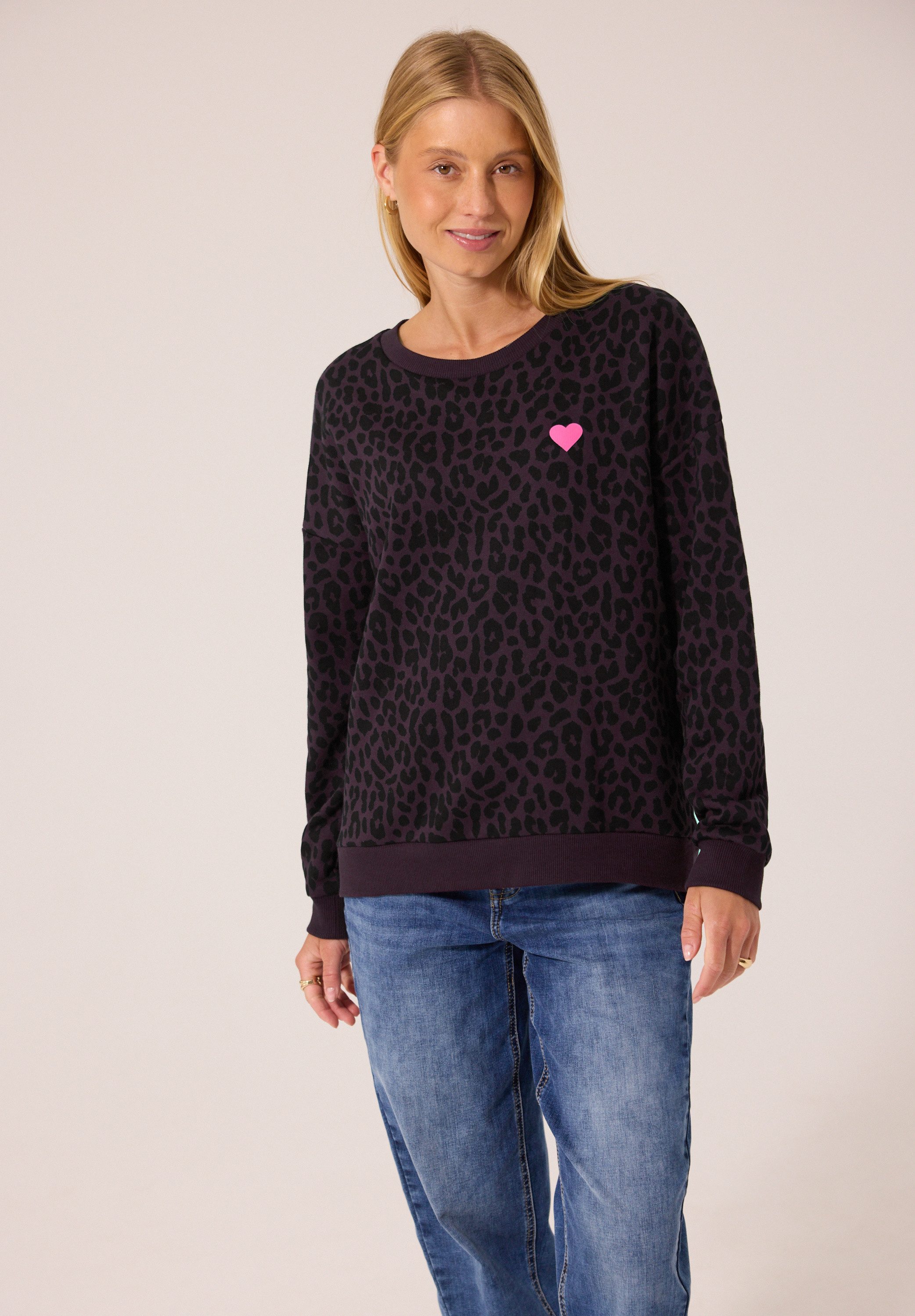 STREET ONE STUDIO Sweatshirt mit Leomuster