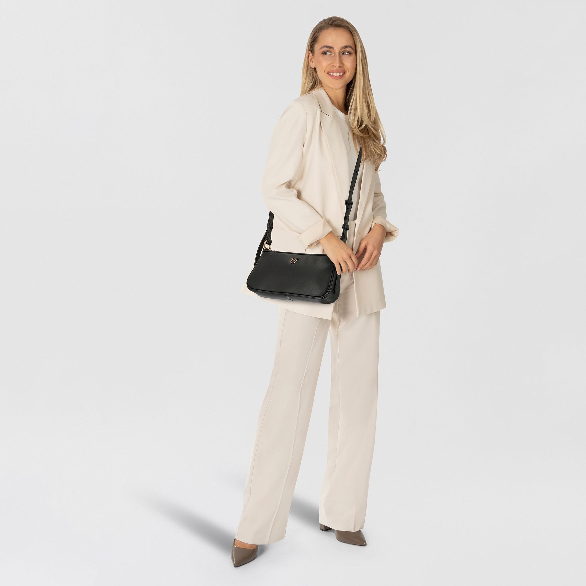PINKO Umhängetasche Half Moon, Leder