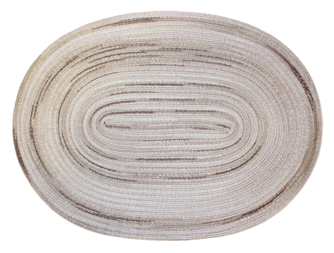 Platzset Platzset oval ca. 35x50 cm waschbar Tischset Untersetzer Bast meliert