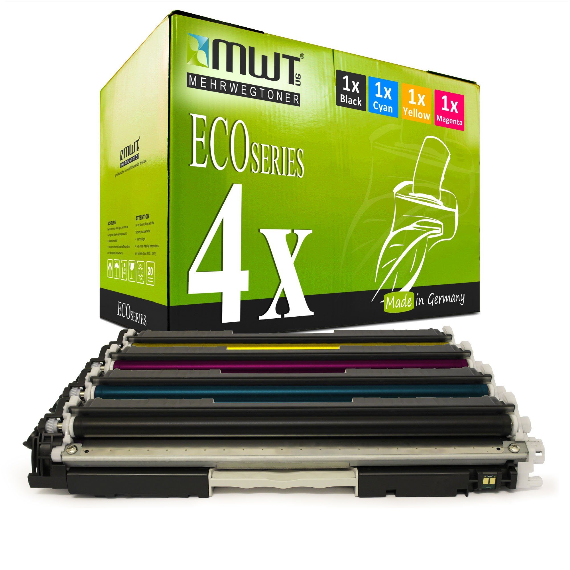 Set 130A Toner im 4er HP ersetzt CF350A-53A Mehrwegtoner Tonerkartusche