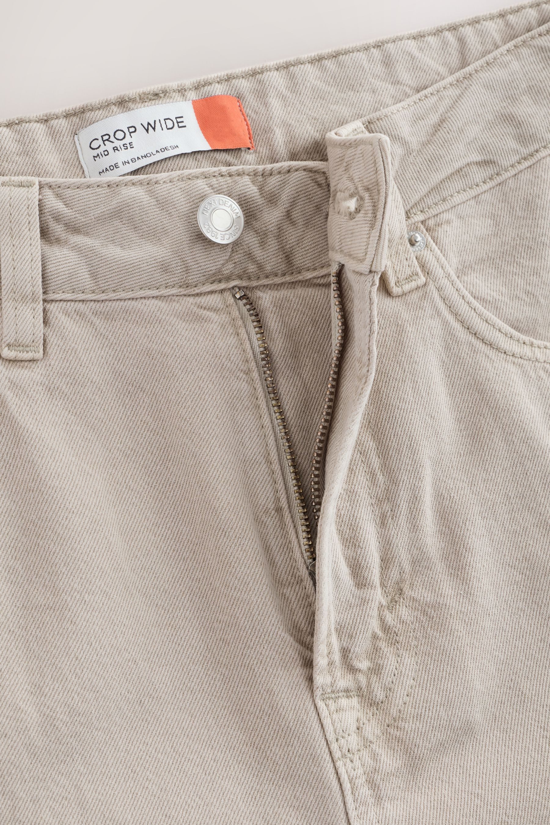 Next Caprijeans Verkürzte Jeans mit weitem Bein, Kurzgröße (1-tlg)