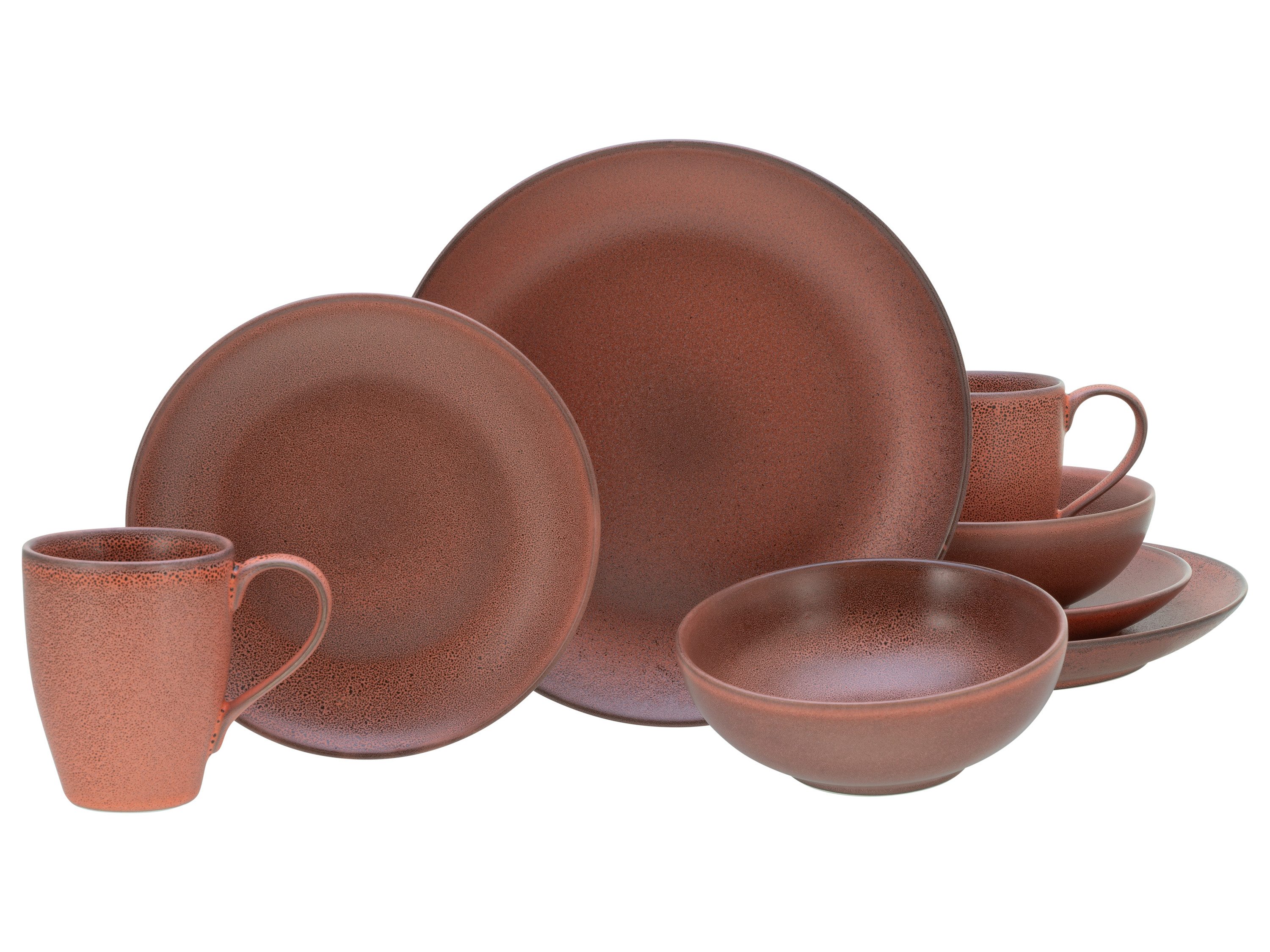 CreaTable Kombiservice Sierra Nevada Fuego (8-tlg), 2 Personen, Steinzeug