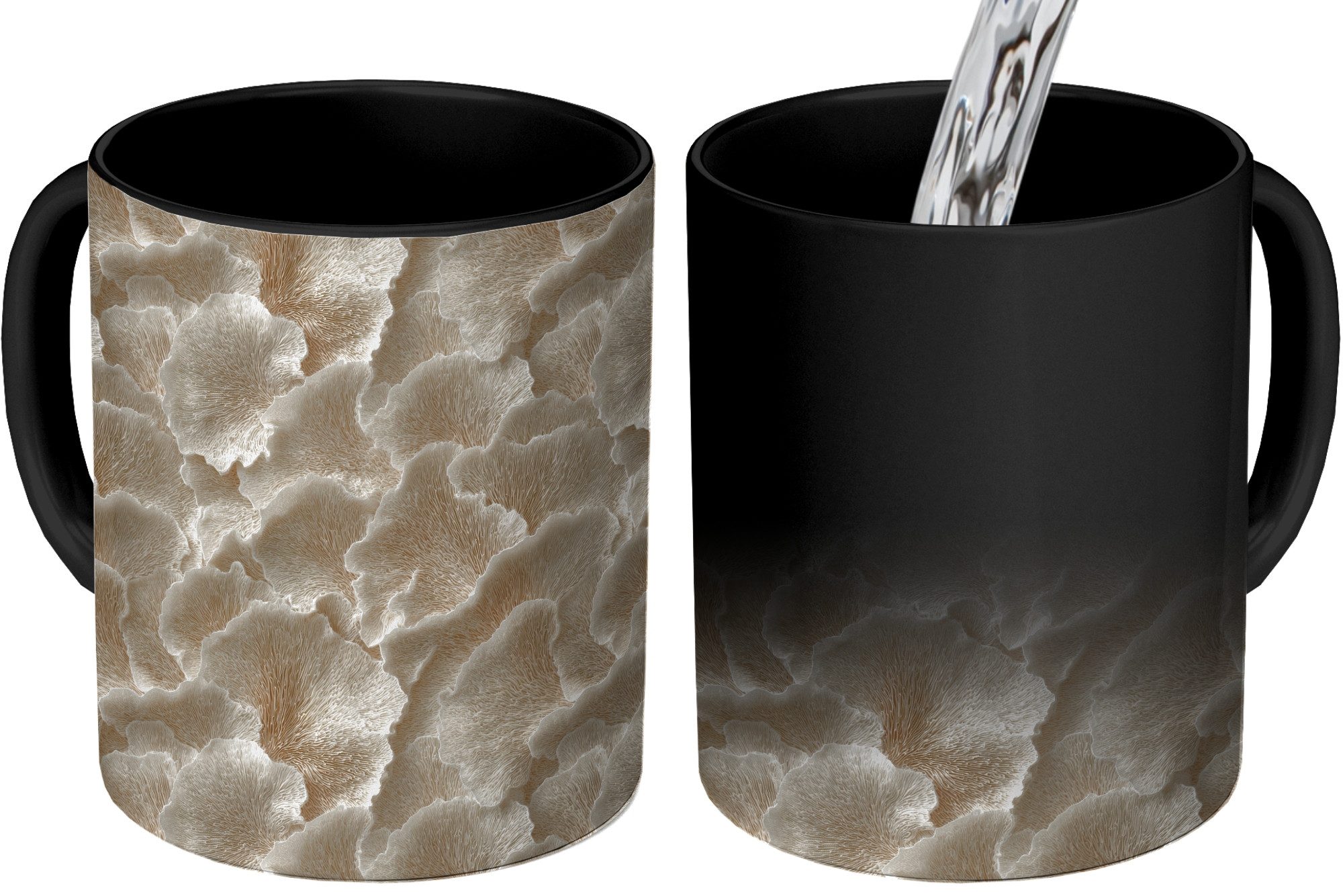 Tasse Fächertexturen - Beige - Fasertextur
