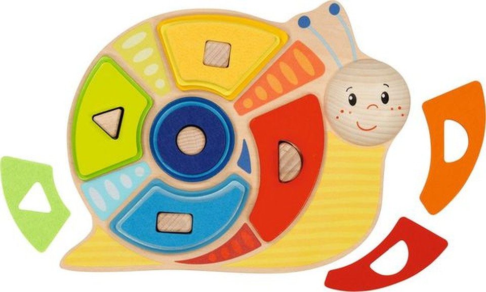 Gollnest & Kiesel Spiel Farben und Formensortierspiel Schnecke aus Holz