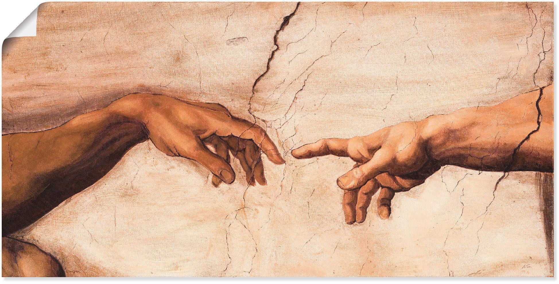 Artland Wandbild Hände, Religion (1 St), als Alubild, Leinwandbild, Wandaufkleber oder Poster in versch. Größen