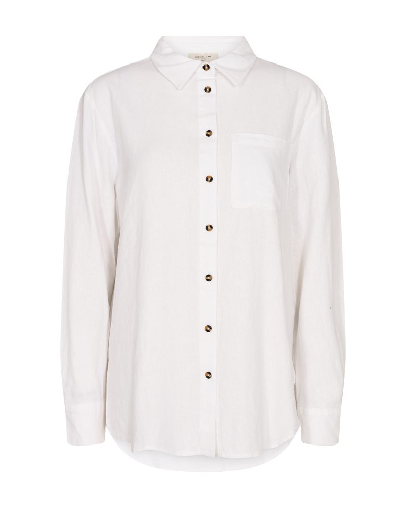 FREEQUENT Hemdbluse FQLAVA-SH-SIMPLE aus Leinenmix, mit Brusttasche günstig online kaufen
