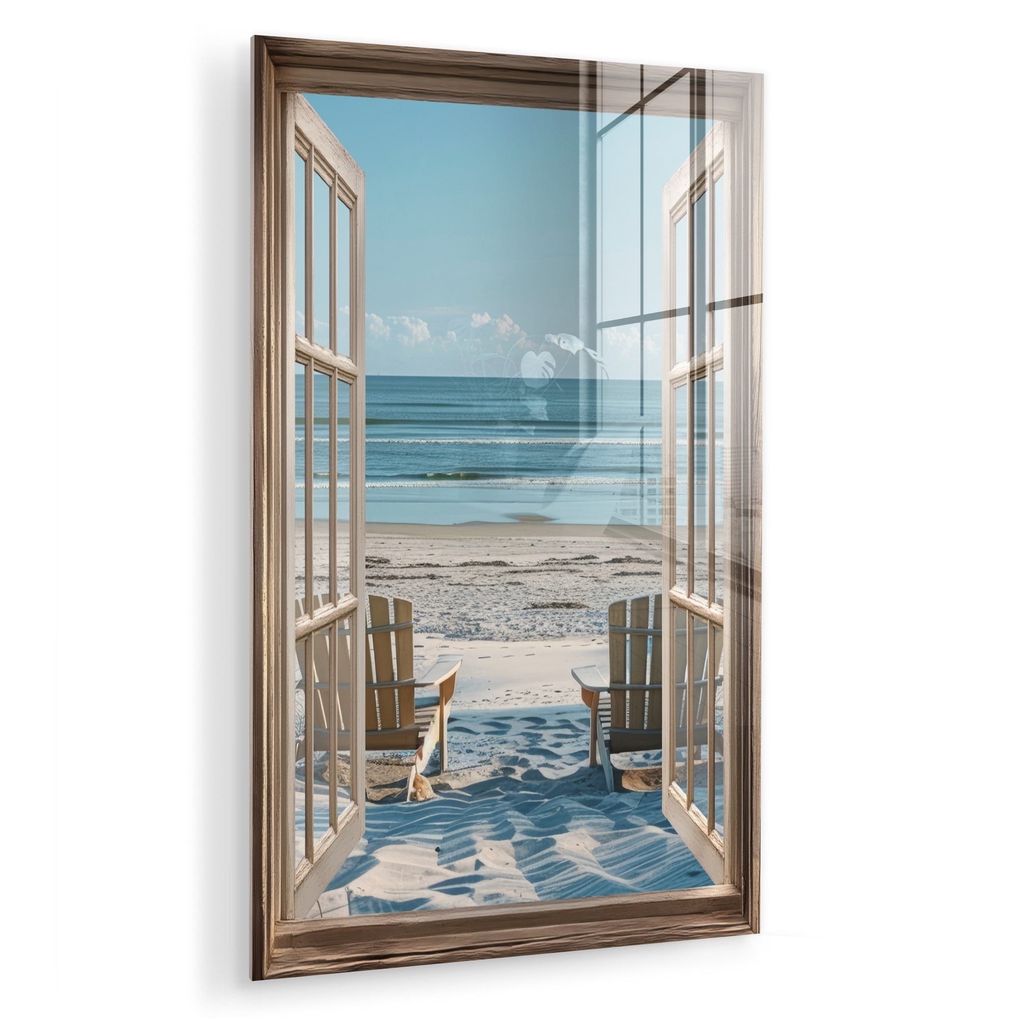 MuchoWow Acrylglasbild Fensterblick - Fenster - günstig online kaufen