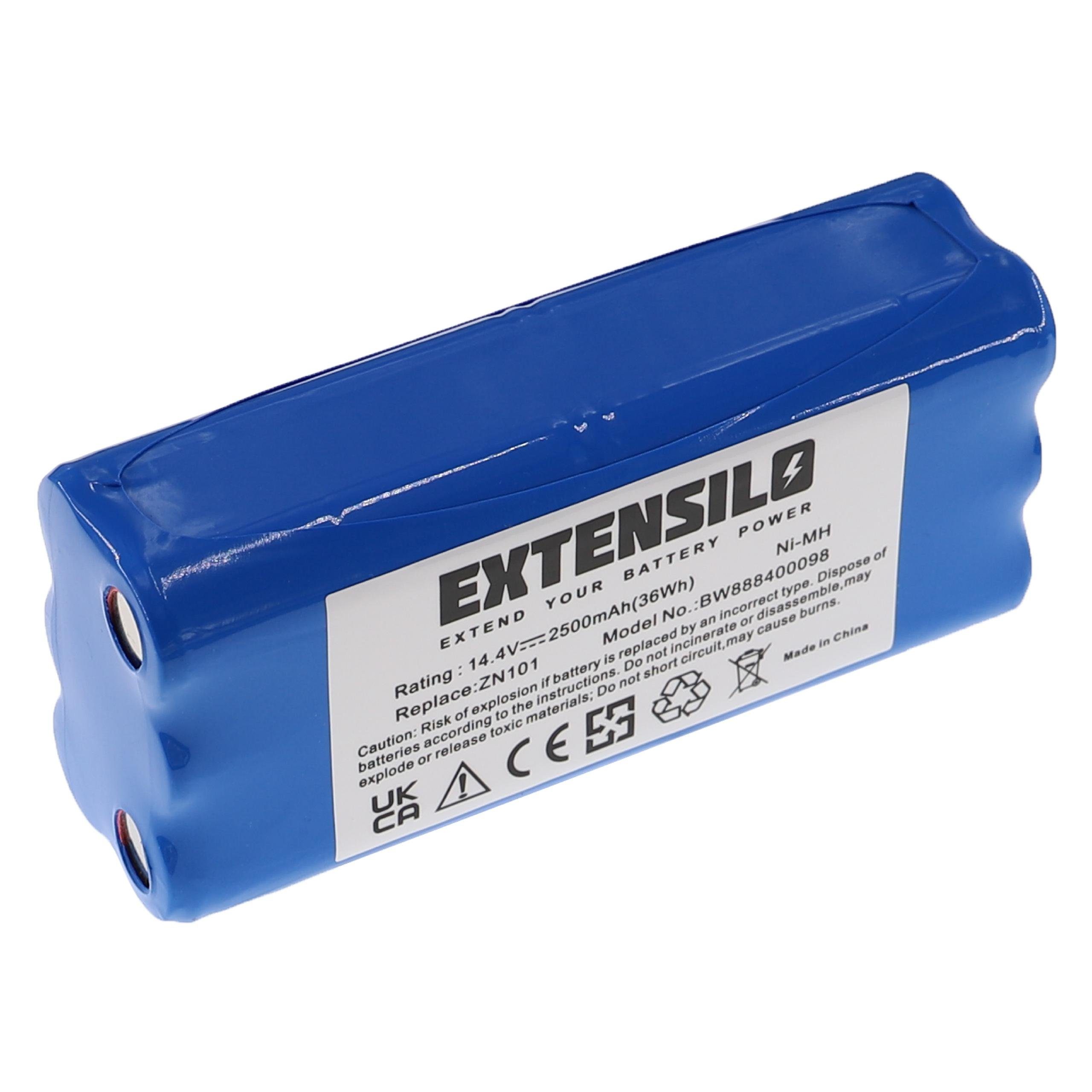 Extensilo Ersatz für NiMH NC5755-944 Staubsauger-Akku Sichler 2500 V) (14,4 für mAh