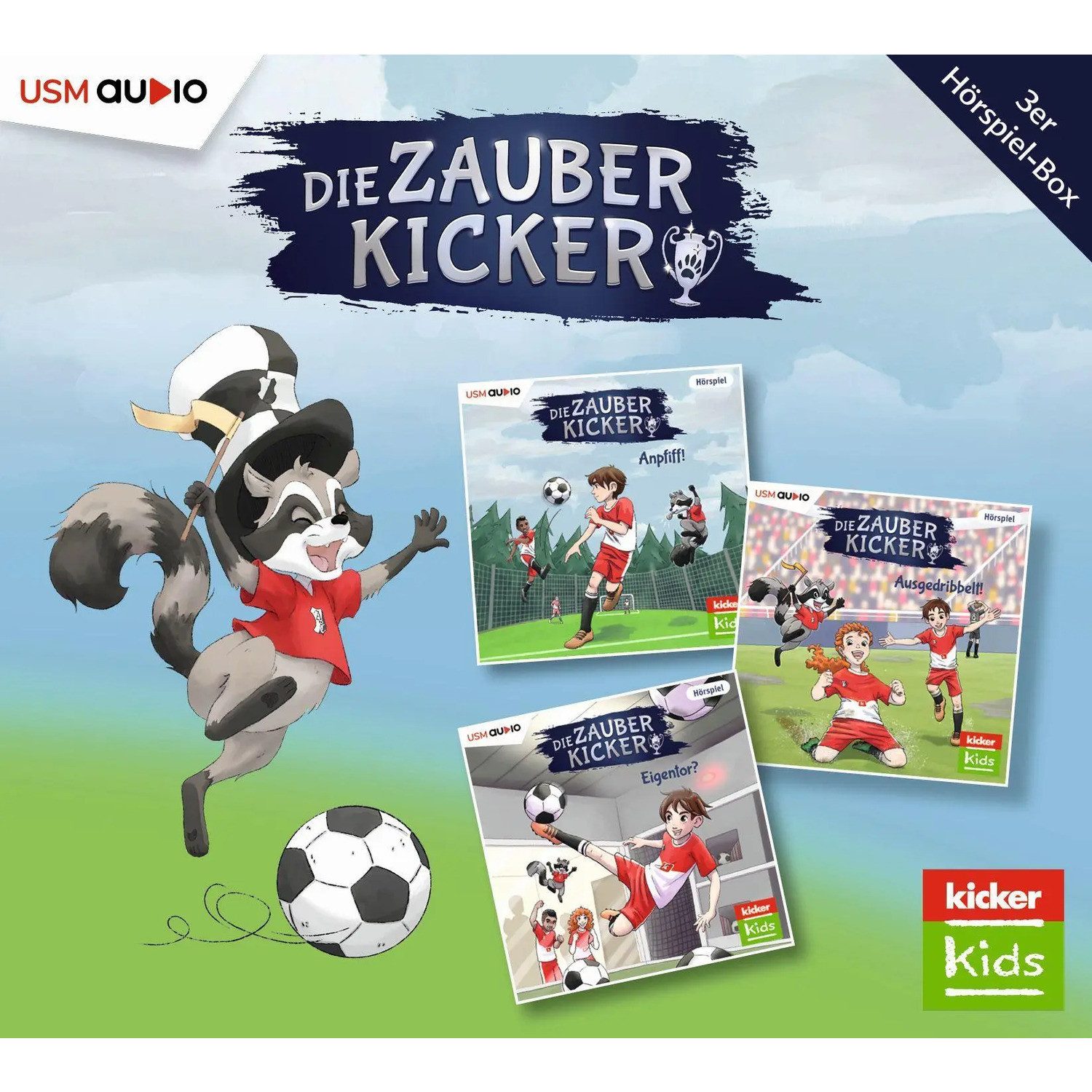 United Soft Media Hörspiel Die Zauberkicker Hörbox Folgen 1-3 (3 Audio CDs)