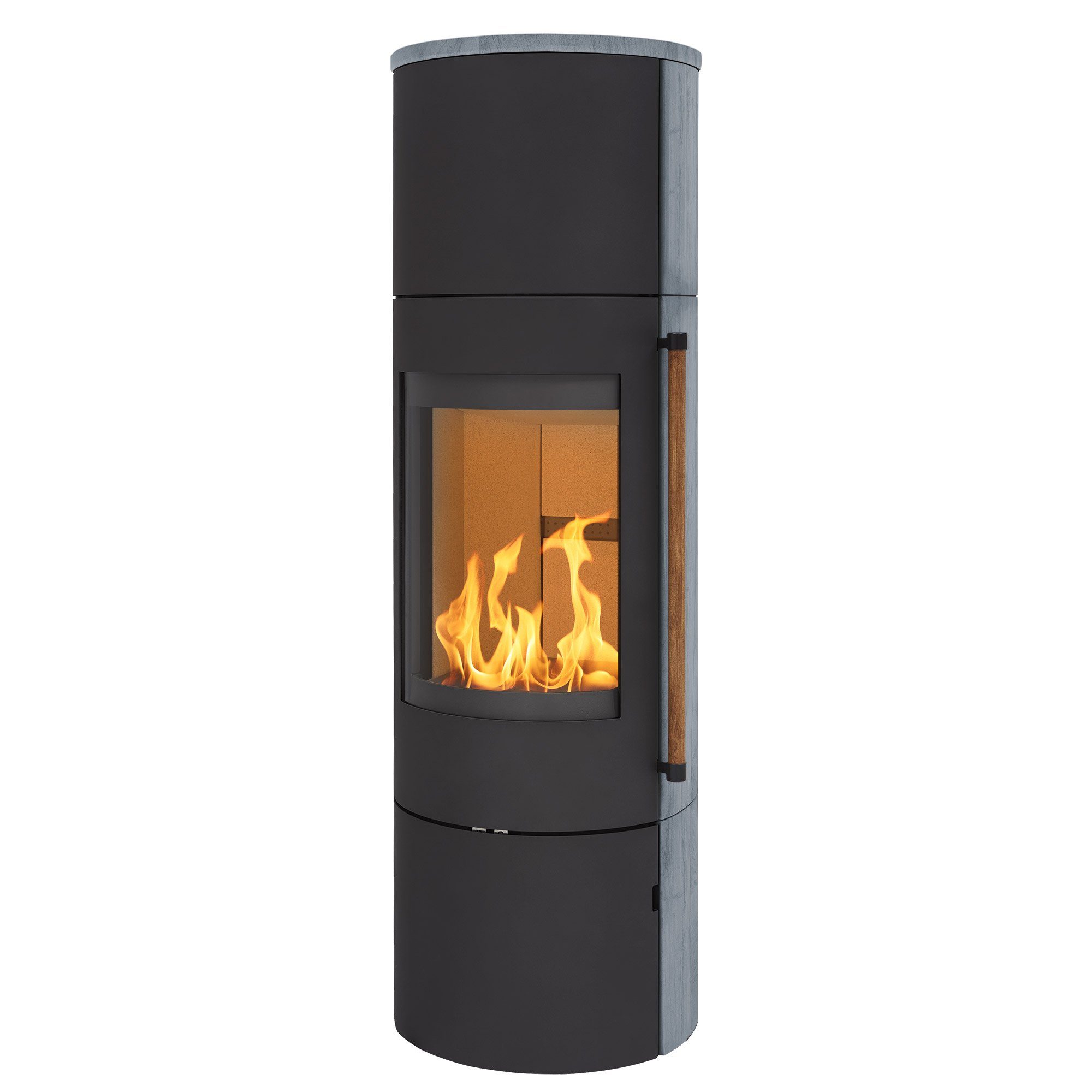 H&M Germany Kaminofen EVO 2.1 XL Naturstein-schwarz, 7 kW, Zeitbrand