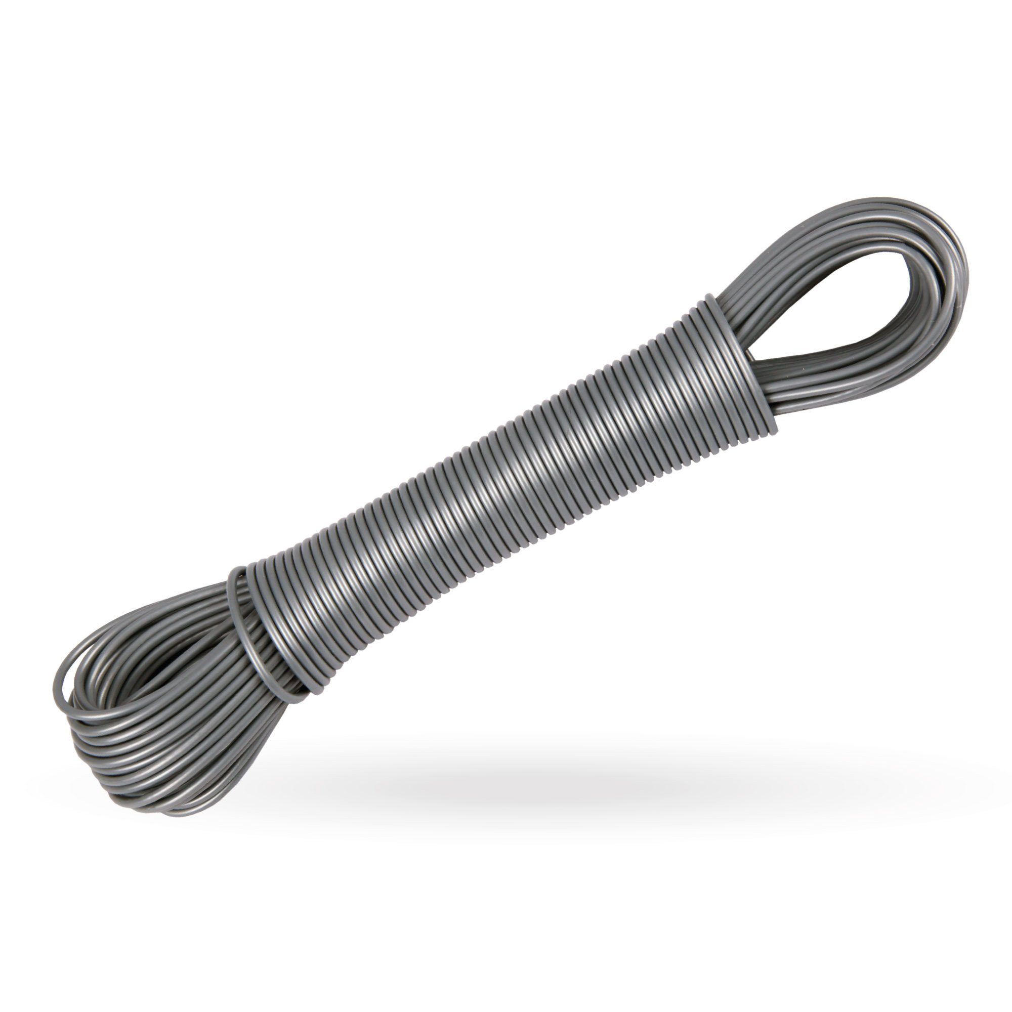 Bestlivings Wand-Wäscheleine 06827 Wäschetrockner, Wäscheschnur Trockner Wäscheaufhänger Campingtrockner 20m