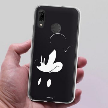 DeinDesign Handyhülle Mickey Mouse Offizielles Lizenzprodukt Disney Mickey Mouse - Mad, Huawei P Smart (2019) Silikon Hülle Bumper Case Handy Schutzhülle