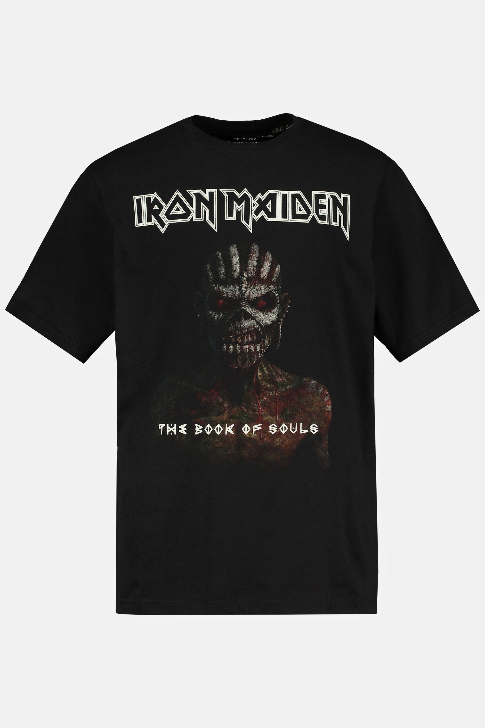 T-Shirt JP1880 Bandshirt XL Maiden bis Iron T-Shirt Halbarm 8