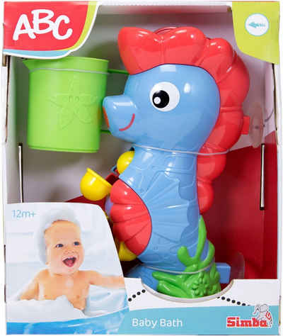 ABC-Dickie-Simba Badespielzeug Kleinkindwelt Badewannen Seepferdchen Wasserrad mit Becher 104016791