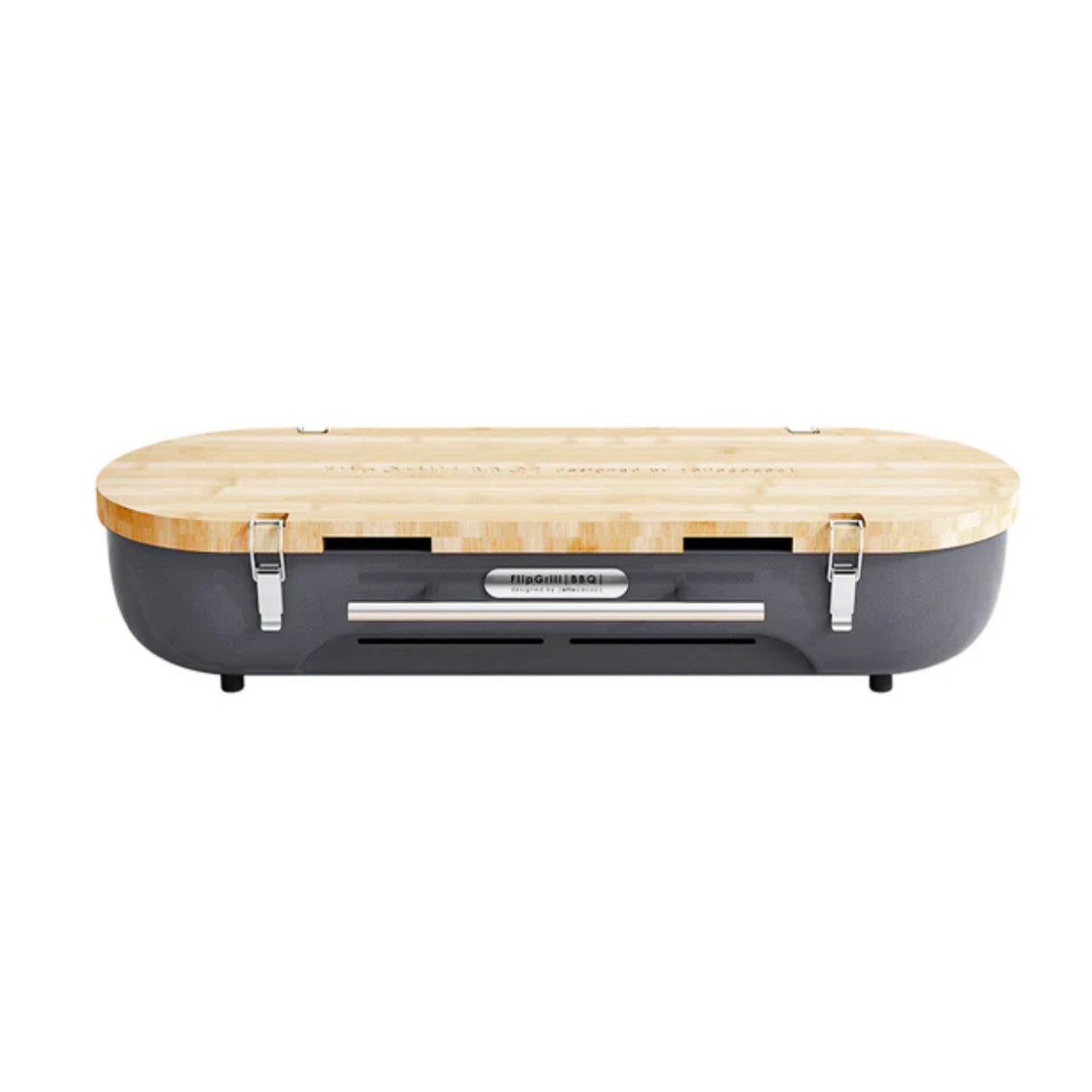 COFI 1453 Grillplatte Flipgrill mit Schneidebrett/Servierplatte Wendegrillrost 60x20x12 cm