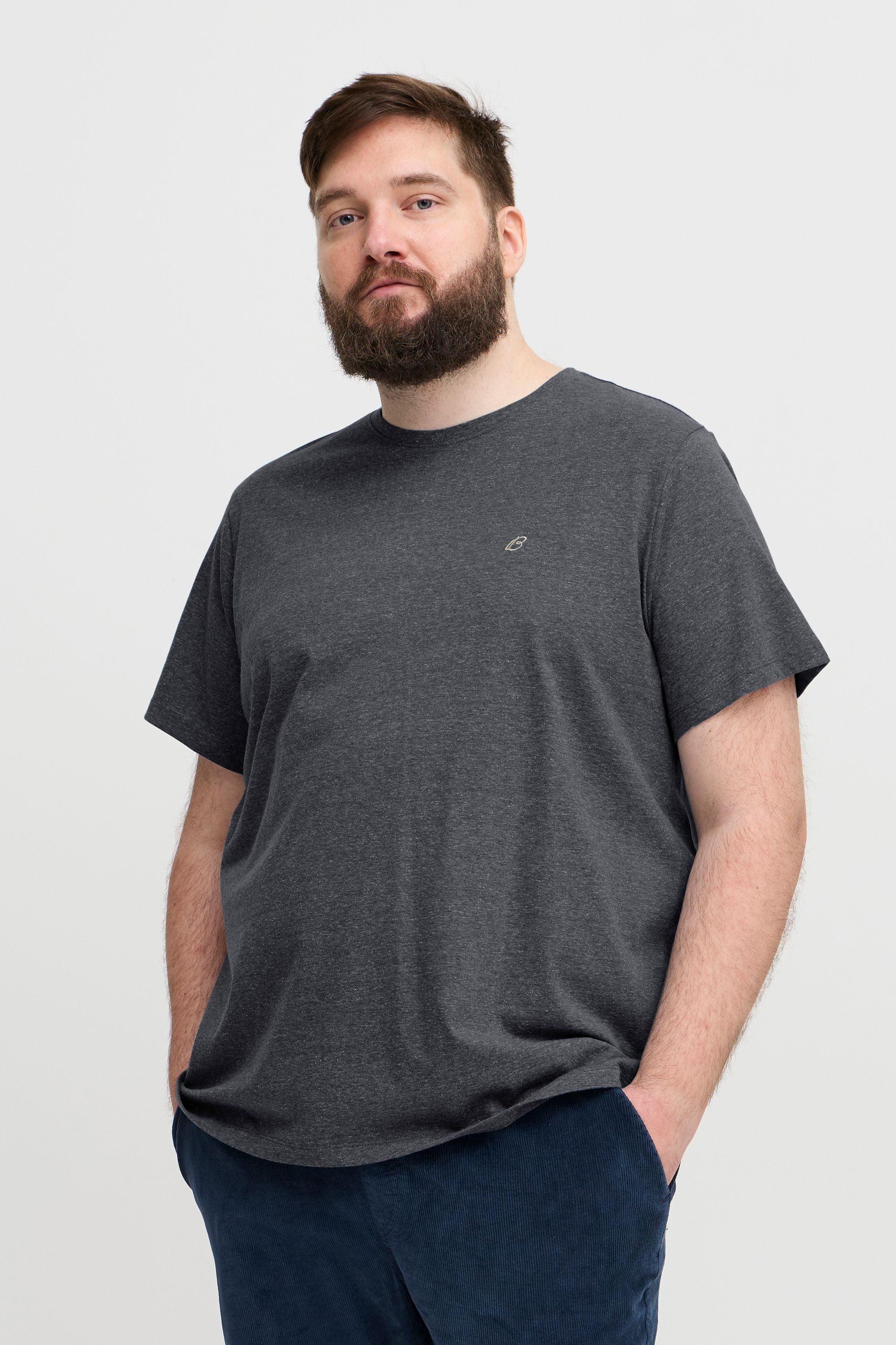 Blend Shirttop BHBT-Shirt Big & Tall Gemütliches Rundhalsshirt in großen Größen